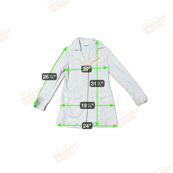 Cabi Style#210 Foldover Collar Jacket Size Medium Heather Gray EUC - Picture 2 of 12